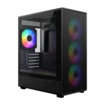Cooler Master Elite 350 M-ATX Mini Tower Tempered Glass Pc Cabinet With Pre-installed ARGB Fans ( E350-KGNN-S00 )