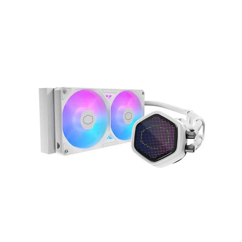 cooler-master-masterliquid-atmos-ii-pixel-led-240mm-cpu-liquid-cooler-white-1.webp Cooler Master MasterLiquid Atmos II Pixel LED 240mm CPU Liquid Cooler White (MLX-D24M-A25SZ-PW) - Image 1