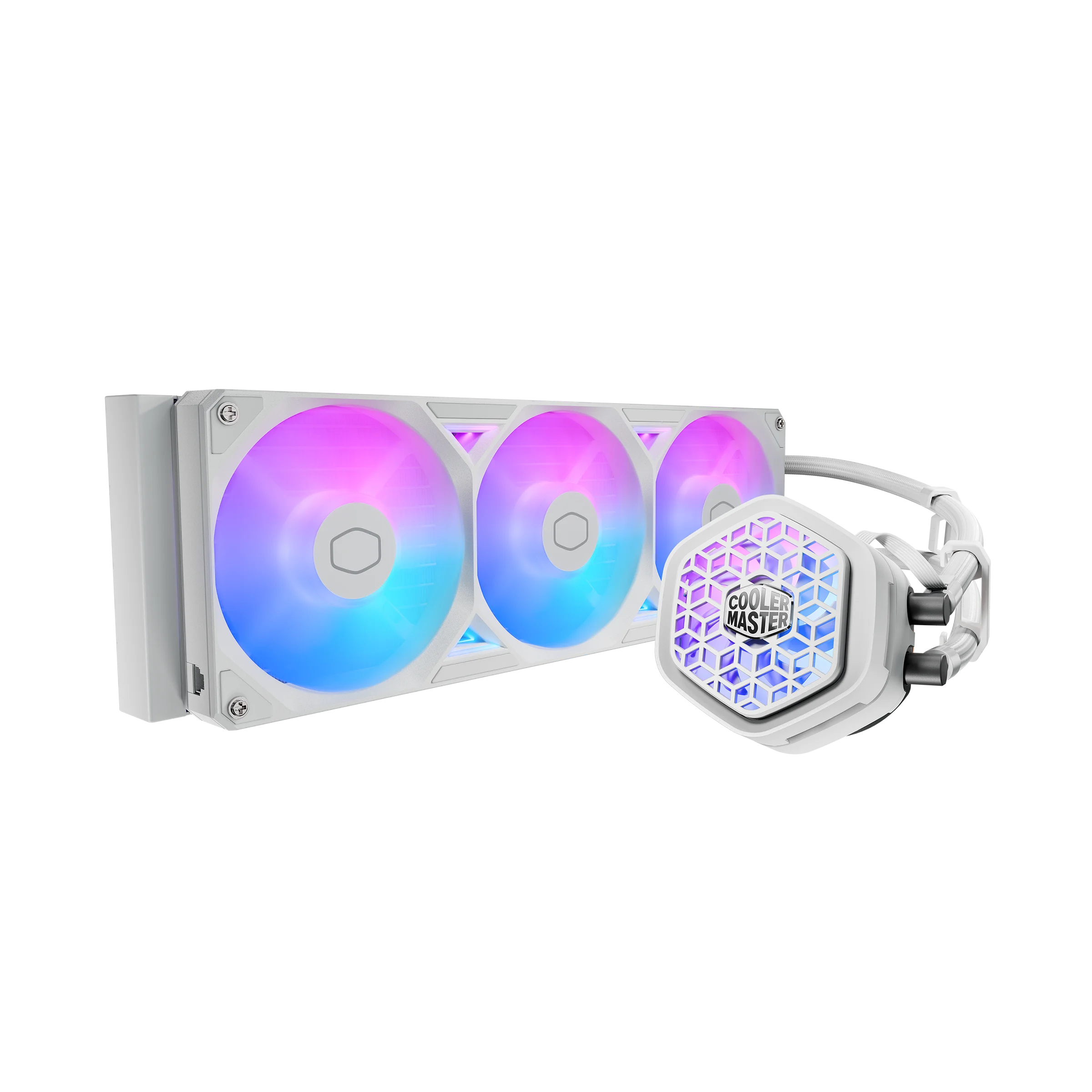 cooler-master-masterliquid-atmos-ii-vrm-fan-360mm-argb-white-cpu-liquid.webp Cooler Master MasterLiquid Atmos II VRM Fan 360mm ARGB White CPU Liquid Cooler ( MLX-D36M-A25SZ-VW ) - Image 1
