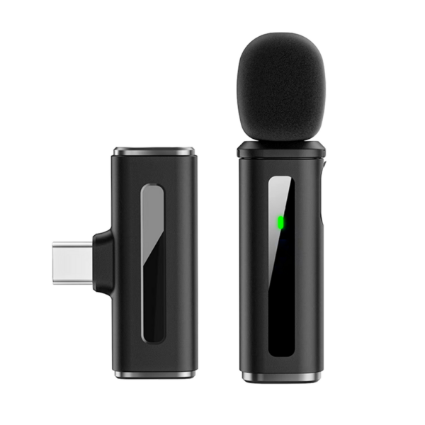 Digitek (DWM 010) Wireless Microphone System with Type-C Connector, 1 Transmitters & 1 Receiver, 40m Range, Noise Cancellation, 7H Battery, 2.4GHz Low Latency Mic, Ideal for...