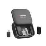 Digitek (DWM 123) 2-in-1 Wireless Microphone System with Charging Case & Magnetic Collar Clip, Type-C Receiver for iPhone 15 & Above, Android Phones, 60m Range, Build in...