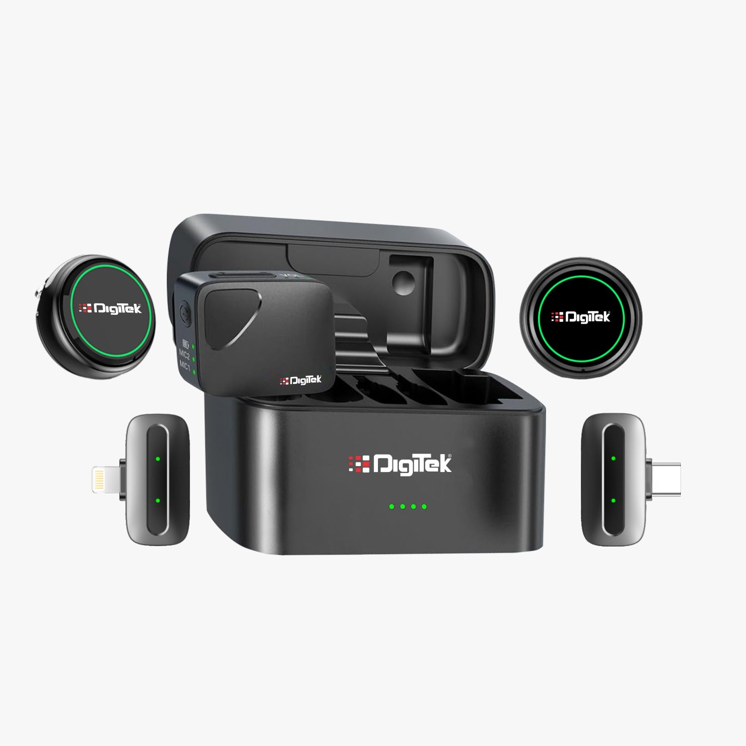 digitek-dwm-131-2-in-1-wireless-microphone-system-with-2-transmitters-3.jpg Digitek DWM 131 2-in-1 Wireless Microphone System with 2 Transmitters & 3 Receivers, 2.4GHz Wireless Mic for Camera, Smartphone & PC, ANC, 48kHz/24-bit Audio, Up to 1000ft... - Image 1