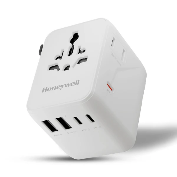 honeywell-universal-travel-adapter-45w-7-in-1-fast-charging-white.webp Honeywell Universal Travel Adapter 45W, 7 in 1 Fast Charging white - Image 1