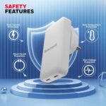 Honeywell Zest Ultra-Thin GaN 45W Dual Type-C PD 3.0 Wall Charger White - Image 2