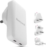 Honeywell Zest Ultra-Thin GaN 45W Dual Type-C PD 3.0 Wall Charger White