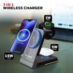 Honeywell Zest Wireless Flex 3-in-1 Platinum Series Foldable 23W Magnetic Wireless Fast Charger - Image 2