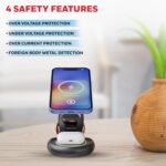 Honeywell Zest Wireless Trio 3-in-1 Platinum Series Foldable 23W Magnetic Wireless Fast Charger - Image 3