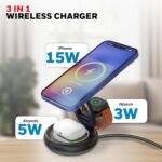 Honeywell Zest Wireless Trio 3-in-1 Platinum Series Foldable 23W Magnetic Wireless Fast Charger - Image 5