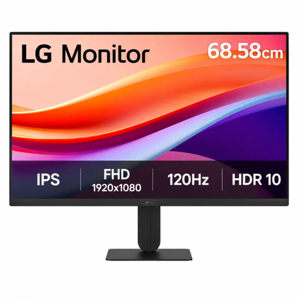LG 27U411A-B 27-Inch Full HD IPS Monitor 120Hz HDR10 for Work & Gaming