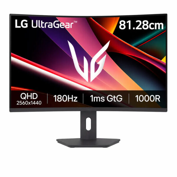 LG UltraGear 32G600A-B 32 Inch QHD Curved Gaming Monitor 180Hz 1ms for PC & Console