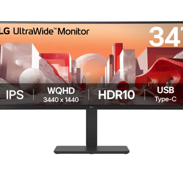 LG 34" UltraWide QHD Curved IPS Monitor with USB Type-C™