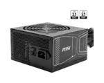 MSI MAG A750GN PCIE5 750W ATX 3.1 80 Plus Gold Non Modular Power Supply (Black)