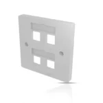Square Face Plate (86×86) UTP/STP – Quad Port (NS) - Image 2