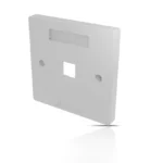 Square Face Plate (86×86) UTP/STP – Single Port (NS) - Image 2