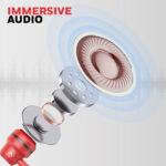Suono P60 Wired Earphones-Red - Image 4