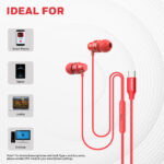 Suono P60 Wired Earphones-Red - Image 7