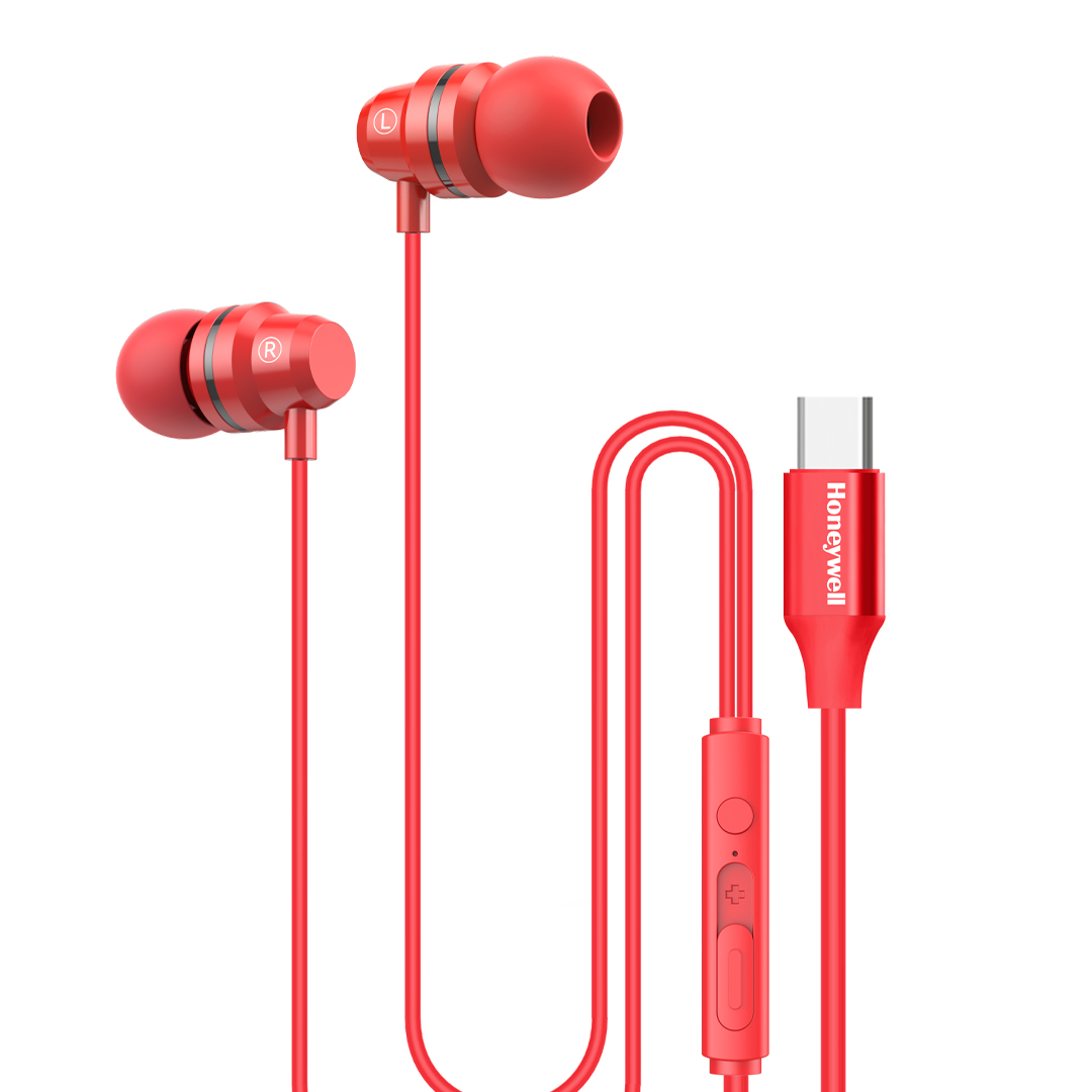 suono-p60-wired-earphones-red.jpg Suono P60 Wired Earphones-Red - Image 1
