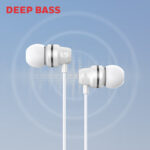 Suono P60 Wired Earphones-White - Image 2