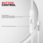 Suono P60 Wired Earphones-White - Image 5