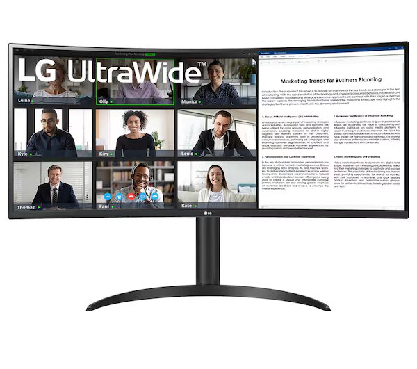LG 34" (86.36cm) UltraWide QHD Curved monitor with USB Type-C