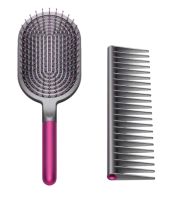 Dyson Supersonic Hair Styler with Tooth Flexibility (Low Friction Glide, Black & Pink)