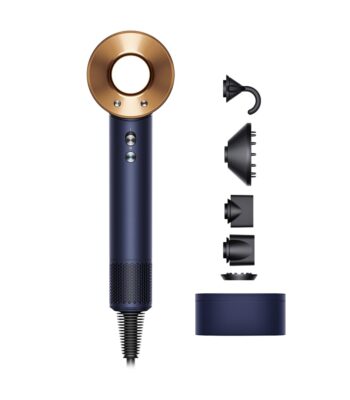 Dyson Supersonic Hair Dryer with 5 Styling Attachments, Cold Shot, Magnetic Attachments, Intelligent heat control (Vinca Blue/ Rose, 426104-01), 2022 Edition