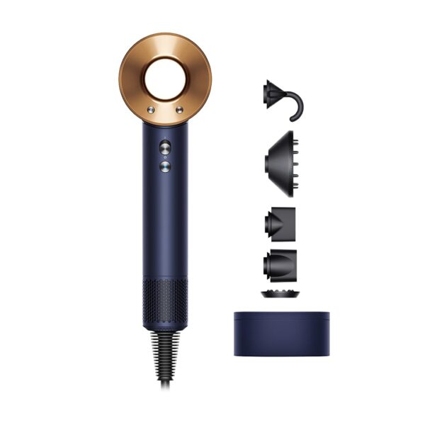 Dyson Supersonic Hair Dryer with 5 Styling Attachments, Cold Shot, Magnetic Attachments, Intelligent heat control (Vinca Blue/ Rose, 426104-01), 2022 Edition Dyson Supersonic Hair Dryer with 5 Styling Attachments, Cold Shot, Magnetic Attachments, Intelligent heat control (Vinca Blue/ Rose, 426104-01), 2022 Edition