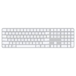 Apple Magic Keyboard with Touch ID and Numeric Keypad for Mac models with Apple silicon (USB‑C) – US English – White Keys
