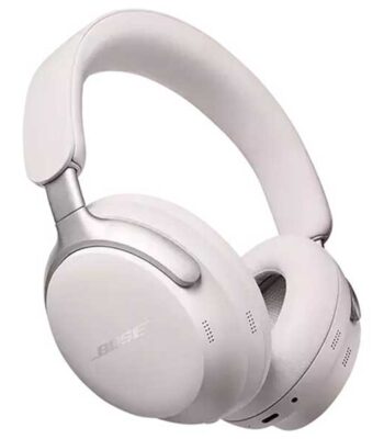 Bose QuietComfort Ultra Wireless Noise Canceling Over-Ear Headphones (White Smoke)