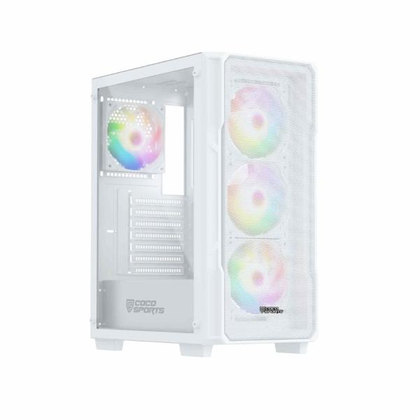 COCONUT Core 100M Gaming Cabinet, Mid ATX – White COCONUT Core 100M Gaming Cabinet, Mid ATX – White