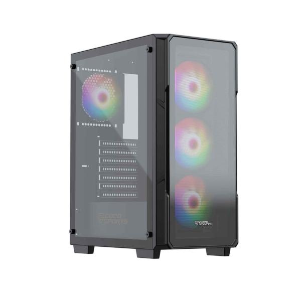 COCONUT Core 200M Gaming Cabinet, Mid ATX – Black COCONUT Core 200M Gaming Cabinet, Mid ATX – Black