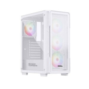 COCONUT Core 200M Gaming Cabinet, Mid ATX – White