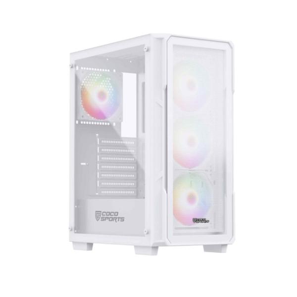 COCONUT Core 200M Gaming Cabinet, Mid ATX – White COCONUT Core 200M Gaming Cabinet, Mid ATX – White
