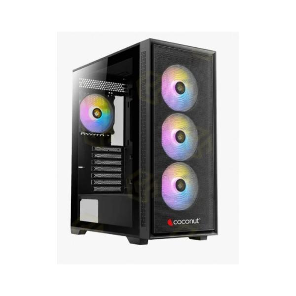 COCONUT Gaming Cabinet RGB NOVA 110 (BLACK) COCONUT Gaming Cabinet RGB NOVA 110 (BLACK)