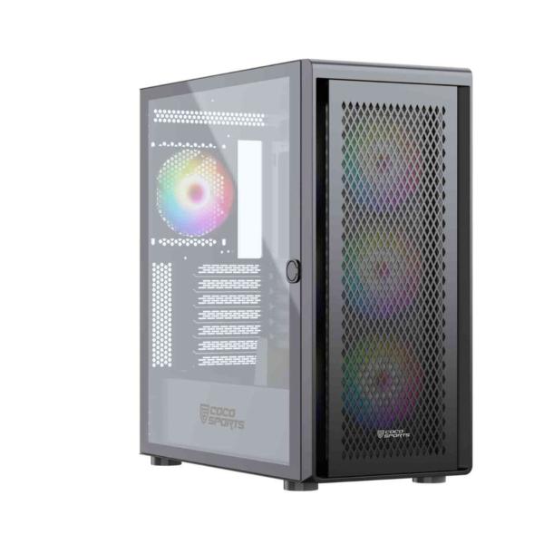 COCONUT Rampage 2000D Gaming Cabinet, E ATX – Black COCONUT Rampage 2000D Gaming Cabinet, E ATX – Black
