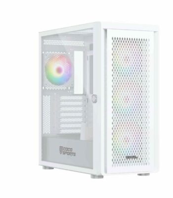 COCONUT Rampage 2000D Gaming Cabinet, E ATX – White