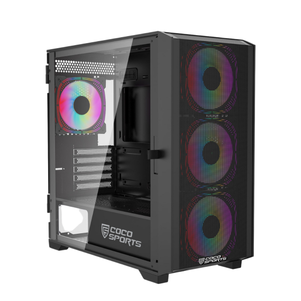 Coconut Rampage Elite mATX RGB Gaming Cabinet Coconut Rampage Elite mATX RGB Gaming Cabinet