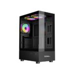 Coconut Stark Z3 Panoramic Glass Mid Tower Gaming Cabinet - Black