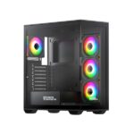 Coconut Stark Z9 Glass Mid Tower Gaming Cabinet - Black