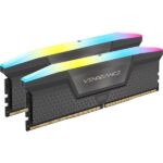 Corsair VENGEANCE RGB 64GB (2x32GB) DDR5 DRAM Up To 5600MT/s CL40 — GREY