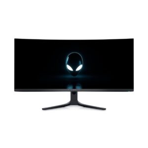Dell AW3423DWF 34″ (86.36cm) Curved Qd-OLED Gaming Monitor | WQHD 3440 x 1440 AlienFX Lighting System, USB 3.2 Gen 1 Hub, Ports: 1x HDMI, 2x DP Port, 5x USB 3.2, 1x Audio…