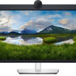 Dell P2424HEB 23.8″ (60.45 cm) Video Conferencing Monitor, HDMI, DisplayPort 1.2, 2X USB 3.2 Gen1 Type-C, DisplayPort-Out, USB 3.2 Gen1 Type-B, 3X USB 3.2 Gen1 Type-A, Headphone...