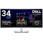 DELL P3424WE P-Series 86.36 cm 34 inch WQHD LED Backlit IPS Panel with HDMI (HDCP 2.3), DisplayPort 1.2 (HDCP 2.3), USB-C 3.2 Gen 1, USB 3.2 Gen 1 Type A, 4 x USB 3.2 Gen 1 Type…
