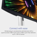 DELL U2424H ULTRASHARP 60.96 cm (24 inch) Full HD LED Backlit IPS Panel Monitor (U2424H- HDMI, DP, USB TYPE-C HEIGHT, TILT, PIVOT, DAISY CHAIN,100% sRGB) (Frameless, Response…