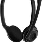 EPOS PC 8 USB A On-Ear Stereo Wired Headset with Microphone, Wired Headphones, Inline Volume Control, Mute Function, Noise-Canceling Microphone, for Laptop, PC, Mac