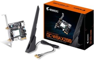 GIGABYTE WiFi 6 GC-WBAX200 (2×2 802.11Ax/ Dual Band WiFi/Bluetooth 5/ PCIe Expansion Card)