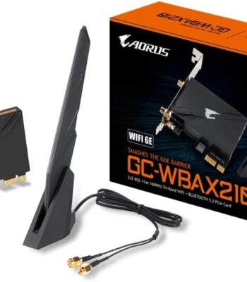 GIGABYTE WiFi 6E GC-WBAX210 (2×2 802.11ax/ Tri-Band WiFi/Bluetooth 5.2/ PCIe Expansion Card)