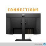 HP 24mh 23.8″ (60.45 cm) LED Display Monitor FHD (1920 x 1080) Pixels -60Hz Adjustable Stand Integrated Dual Speakers 2 * 2W VESA Mount Anti-Glare 1 DisplayPort 1.2 (with HDCP…