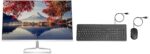 HP M24f 23.8-Inch(60.45cm) Eye Safe Certified Full HD 1920 x 1080 Pixels IPS 3-Sided Micro-Edge LED Monitor, 75Hz, AMD Free Sync with 1xVGA, 1xHDMI 1.4 Ports, 300 nits Silver