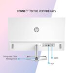 HP M27fwa 27-Inch(68.6cm) Eye Safe Certified 1920 x 1080 Pixels Full HD IPS 3-Sided Micro-Edge LED Monitor, 75Hz, AMD FreeSync with 1xVGA, 2xHDMI 1.4 Ports, 300 nits, in-Built…